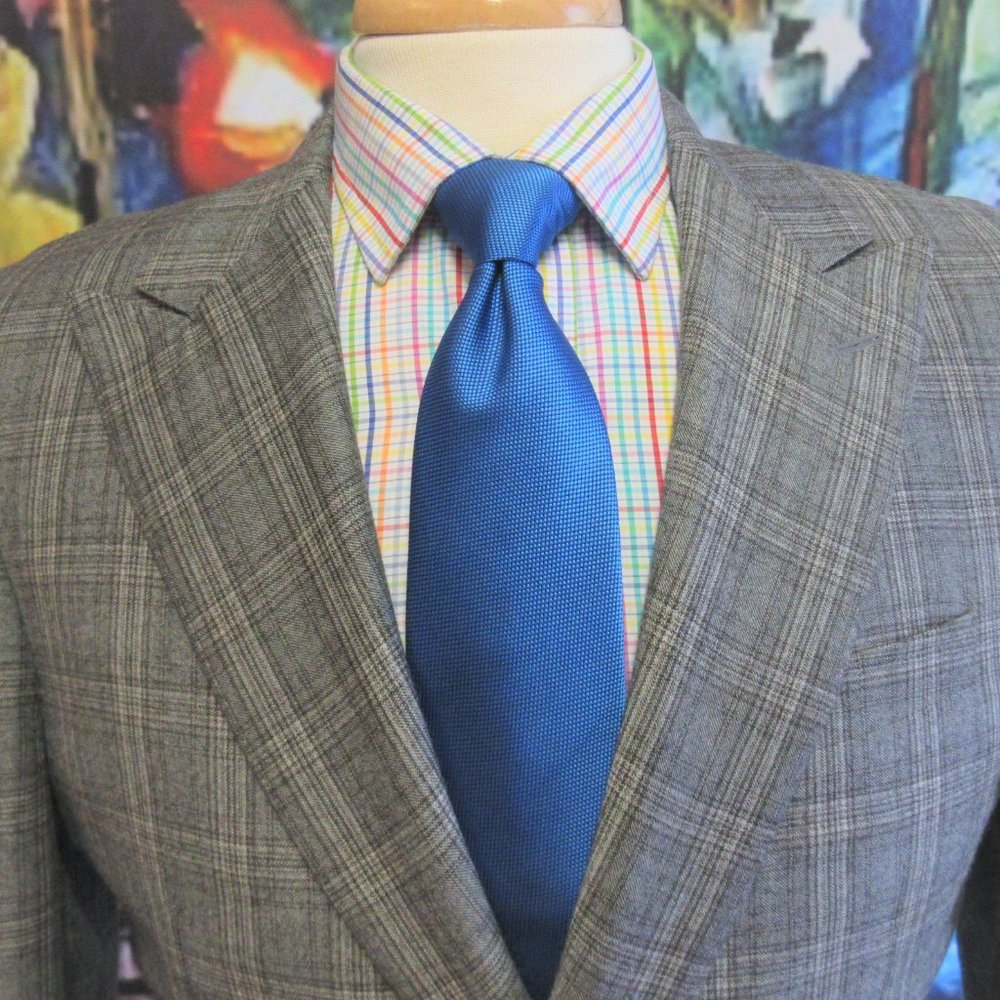 38 S- SAMUELSOHN 100% WOOL GRAY, TAUPE & DARK - Picture 2 of 7